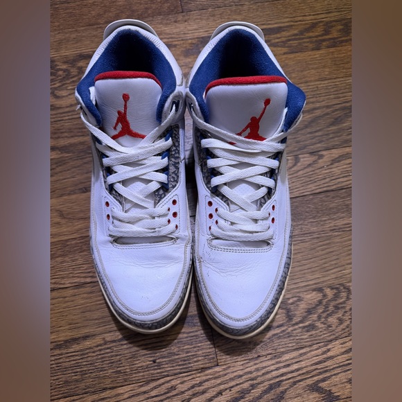 Jordan Other - Nike Air Jordan 3 Retro OG "True Blue" in white leather Size 13